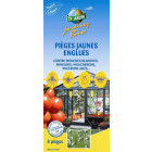 Pièges à insectes jaunes englués (lot de 8)
