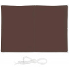 Voile d'ombrage rectangle 2 x 3 m brun 