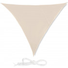 Voile d'ombrage triangle 3 x 3 x 3 m beige 