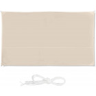 Voile d'ombrage rectangle 2 x 4 m beige 