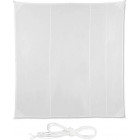 Voile d’ombrage carré 5 x 5 m blanc 