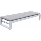 Bain de soleil en aluminium et tissu d'oléfine st tropez