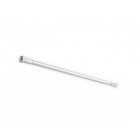 Tringle pour rideau de douche réglable de 125 à 220 cm aluminium blanc