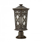 Borne extérieure enzo, petite, verre, aluminium couleur automne