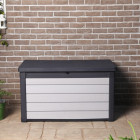 Boîte de rangement de jardin denali 380 l anthracite