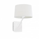 Aplique murale blanche h32 handy 1 ampoule