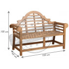 Banc de jardin en teck longueur 150cm