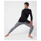 Tee-shirt zippé damart - noir - t.m - 73043