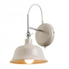 Applique laughton, chrome et gris ardoise