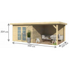 Abri de jardin en bois aubrac