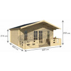 Dépendance de jardin en bois conches sans bardeau