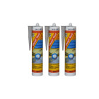 Lot de 3 mastic silicone sika sikasil pool - gris - 300ml