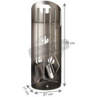Serviteur de cheminée design 4 accessoires