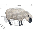 Brebis tête basse en résine 103 cm