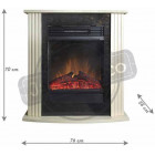 Cheminée électrique optiflame mini mozart 750 à 1500w