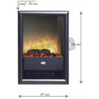 Cheminée électrique optiflame insert mural viotta 1000 à 2000w