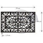 Paillasson noir en latex ostra