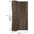 Cloture brande de bruyère en brousaille