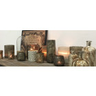 Photophore en verre antique madea