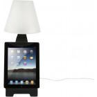Lampe à poser pour tablette tactile en métal noir 17x47,5cm