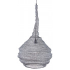 Lampe suspension métal gris blanchi