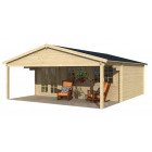 Dépendance de jardin en bois landes sans bardeau