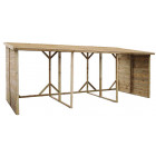 Abri bûches en bois xxl
