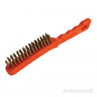 Brosse plastique à poils laitonnés 4 rangs silverline 763578