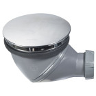 Bonde de douche james Ø90 mm dôme en métal chromé