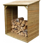 Abri bûches en bois avec plancher tim 150 x 100 x 180 cm