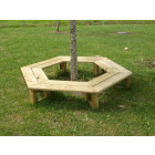 Banc tour d'arbre en bois pour enfants