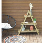 Étagère pyramide jardipolys keops en pin hauteur 100cm épaisseur bois 1,6cm