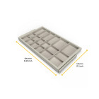 Kit tiroir d'organisation emuca avec glissières à fermeture douce pour armoire module 800mm gris pierre