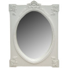 Miroir rectangulaire blanc