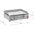 Plancha en inox chef xl 55 cm
