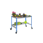 Table de préparation mobile simon rack simongarden desk mob 900mm bleu galva