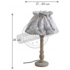 Lampe bois et metal tradition