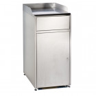 Poubelle borne à déchets avec trappe basculante capacité 120 litres 