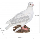 Colombe en résine 21 cm