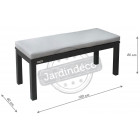 Banc en aluminium ocean