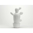 Lampe cactus en porcelaine yucatan 23cm