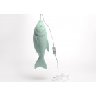 Lampe à suspendre poisson bleu
