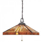 Suspension stephen, bronze vintage, 3 ampoules
