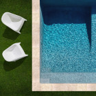 Kit complet | margelles pour piscine 10x5m en travertin beige mix (+ colle, joint, hydrofuge ...)