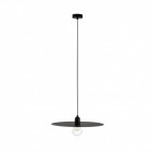Suspension noire plat 1 ampoule