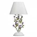 Lampe de table blanche flora 1 ampoule 47 cm
