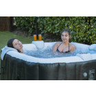 Spa gonflable 4 personnes carré ospazia - jusqu’à 40°c - prêt en 5 minutes - couverture et filtre inclus