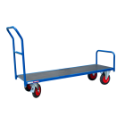 Chariot étroit charges longues, dossier fixe, 1500 x 480 mm, 250 kg