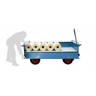 Chariot avant train pivotant habillage tôle, 1600 x 800 mm, roues PN, 1000 kg - 800007125