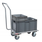 Chariot dossier fixe plateau médium roues TPE 250 kg